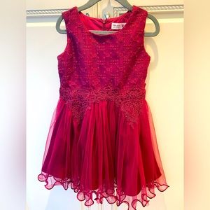 Beautees Burgundy Dress, size 4T